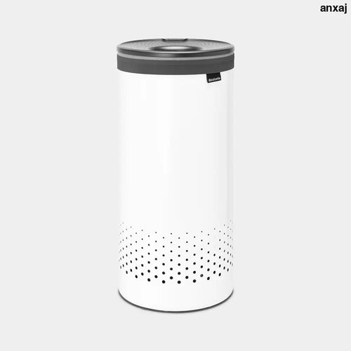 Brabantia Laundry Bin with Plastic Lid – 35L White - Home & Storage