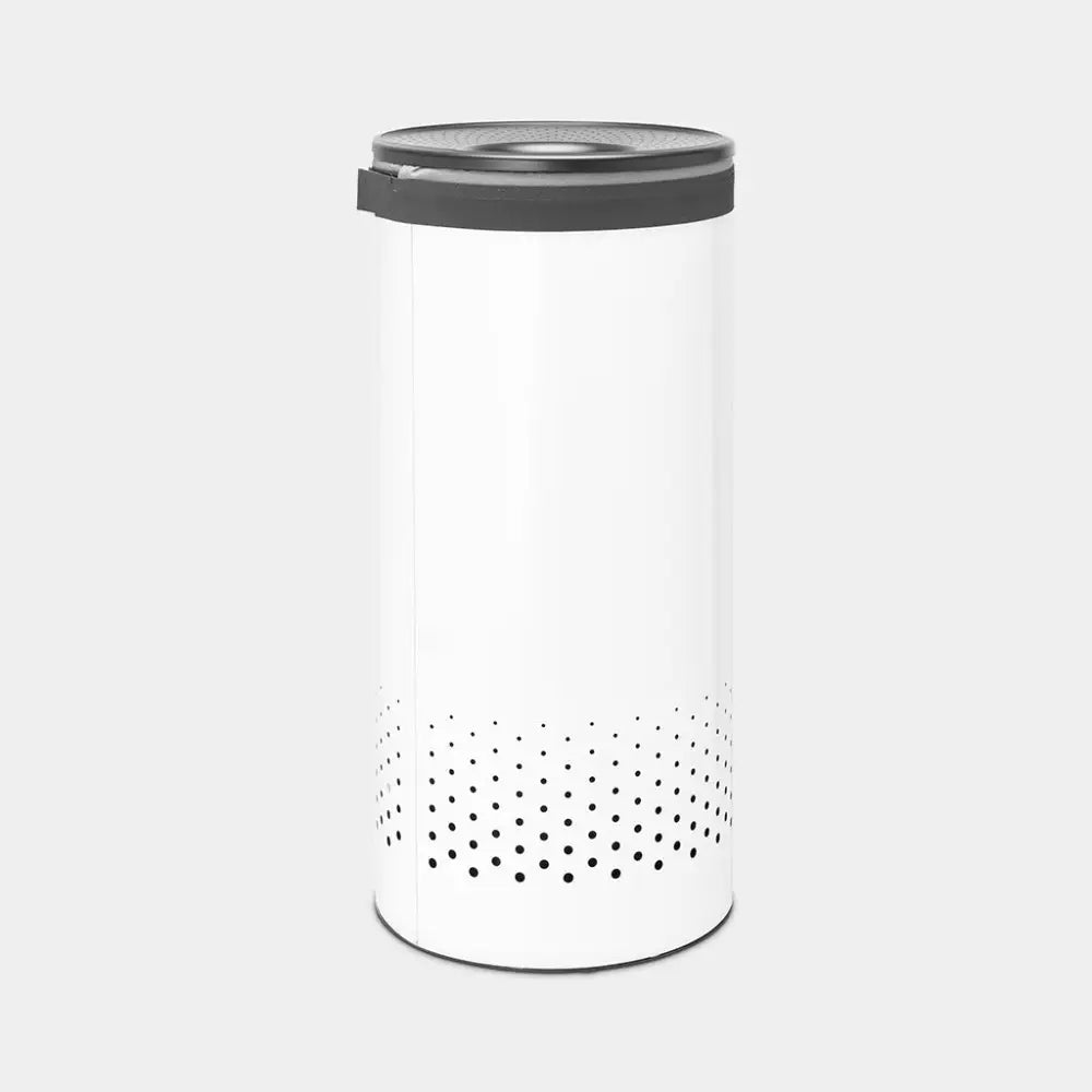 Brabantia Laundry Bin with Plastic Lid – 35L White - Home & Storage