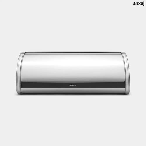 Brabantia Roll Top Bread Bin – regular matt steel - Kitchen & Dining