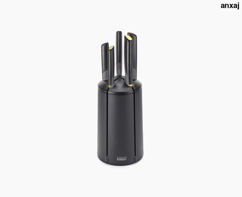 Joseph Joseph Elevate Knives Carousel – 5-piece multicolour knife set with rotating block - Kitchen & Dining