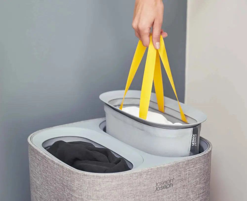 Joseph Joseph Tota Twin Laundry Separation Basket – 60L Grey - Home & Storage