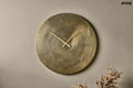Nkuku Okota Wall Hung Clock – Large Antique Brass - Home Decor