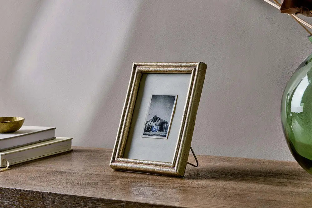 Nkuku Pambani Photo Frame – Antique Brass 5 x 7 in - Home Decor