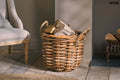 Nkuku Rattan Chunky Basket – hand-woven storage basket small - Storage & Organisation
