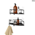 Umbra Cubiko Adhesive Corner Shower Bins – Set of 2 Black - Home & Storage