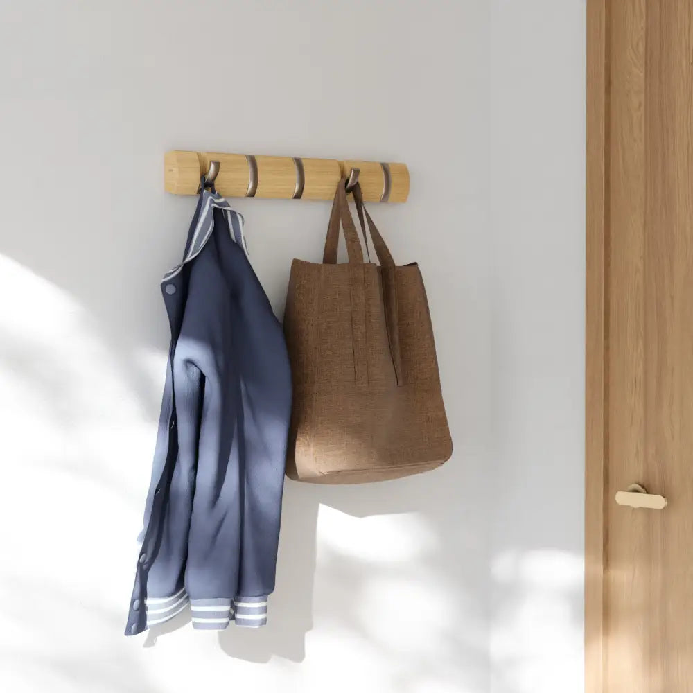 Umbra Flip 5 – wall-mounted hook rail natural/nickel - Storage & Organisation