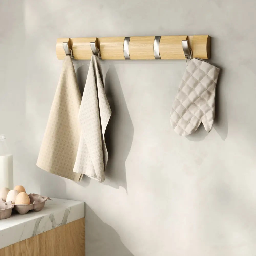 Umbra Flip 5 – wall-mounted hook rail natural/nickel - Storage & Organisation