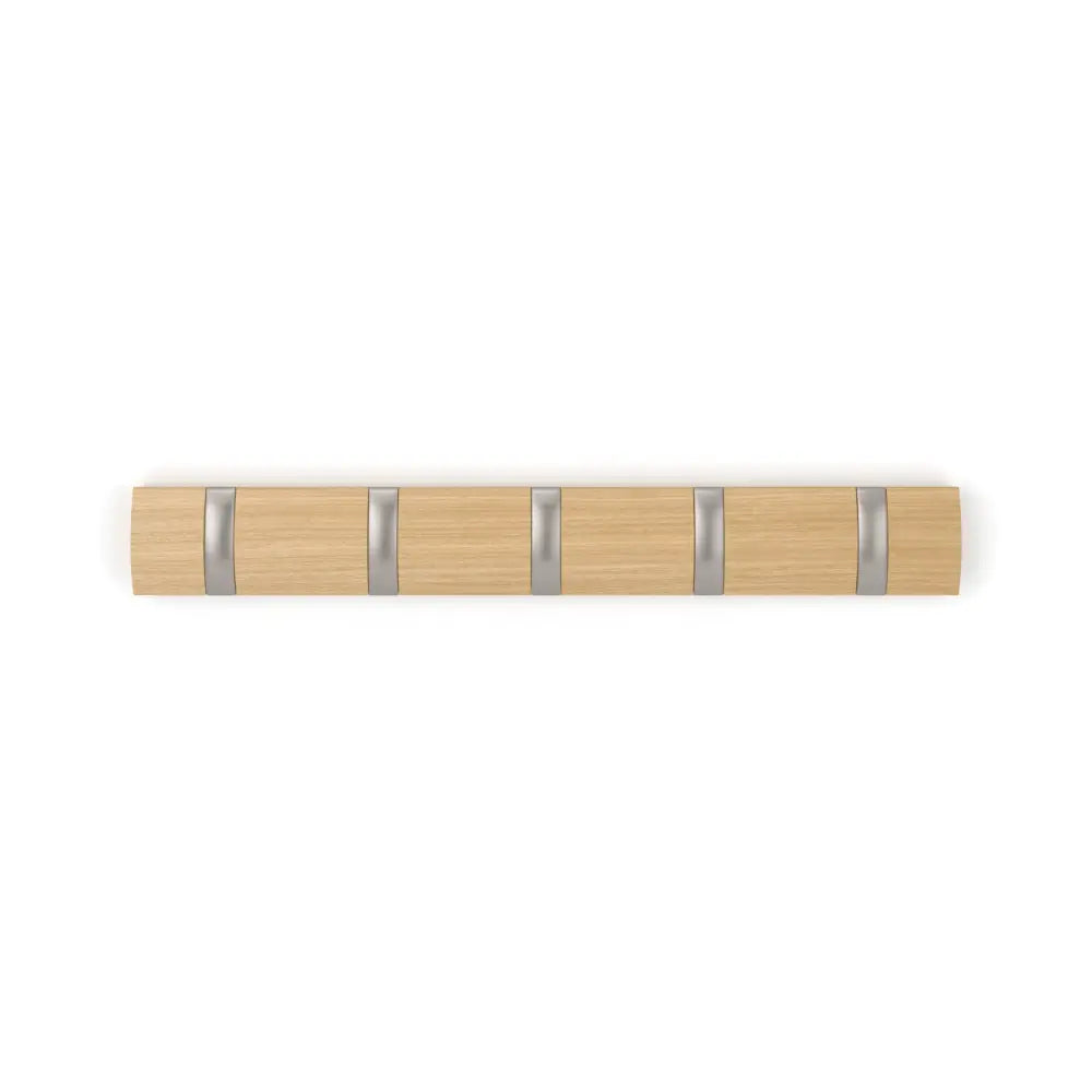 Umbra Flip 5 – wall-mounted hook rail natural/nickel - Storage & Organisation