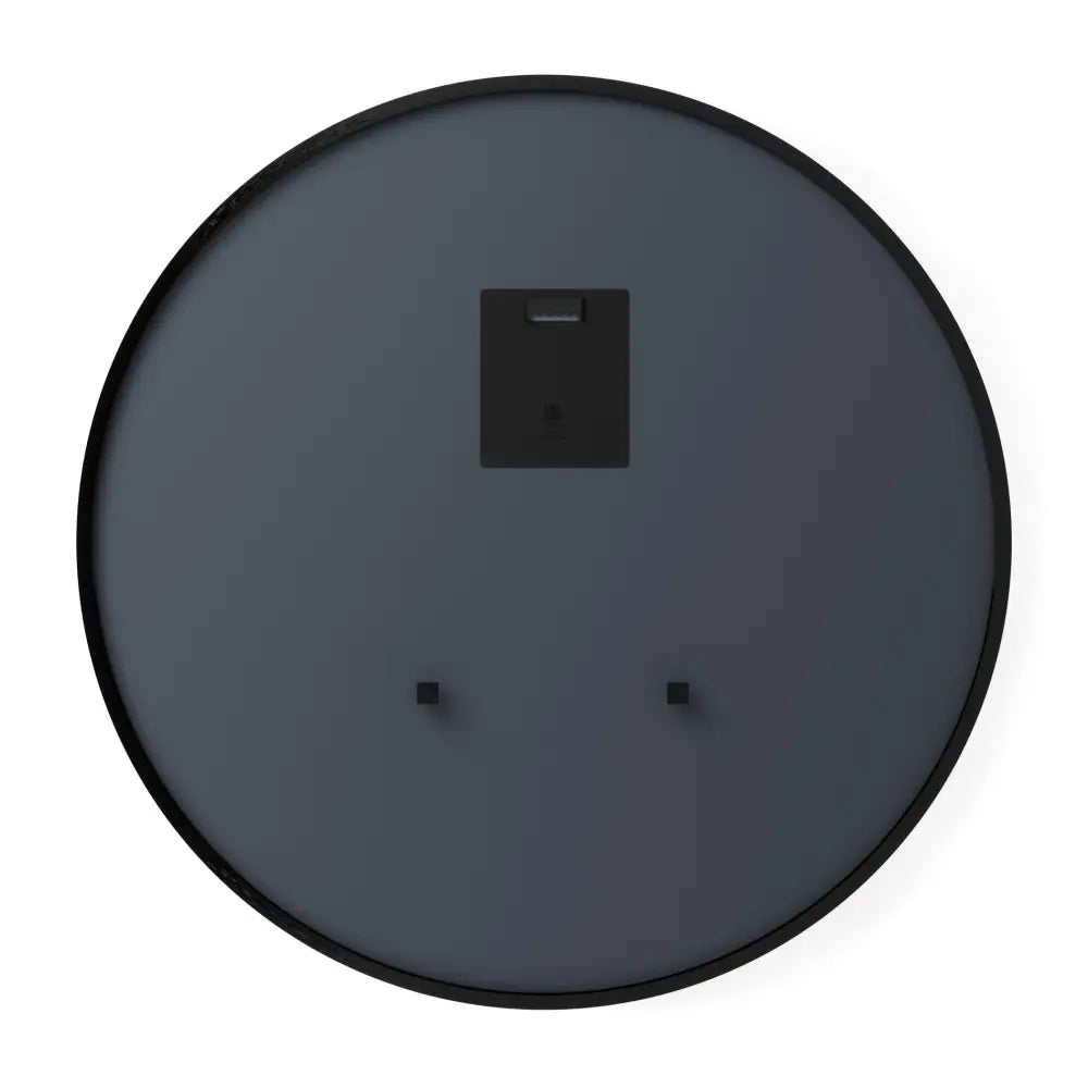Umbra Hub Wall Mirror – Black Round Rubber-Framed Mirror 94 cm - Home Decor